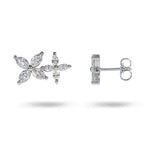 LILAC EARRING WITH MARQUISE DIAMONDS IN WHITE GOLD - NECKLACES