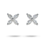 LARGE LILAC STUD IN WHITE GOLD - NECKLACES