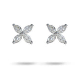 LARGE LILAC STUD IN WHITE GOLD - NECKLACES