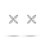 SMALL LILAC STUD IN WHITE GOLD - NECKLACES