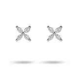 SMALL LILAC STUD IN WHITE GOLD - NECKLACES