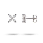 SMALL LILAC STUD IN WHITE GOLD - NECKLACES