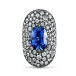 BLUE SAPPHIRE SADDLE RING -