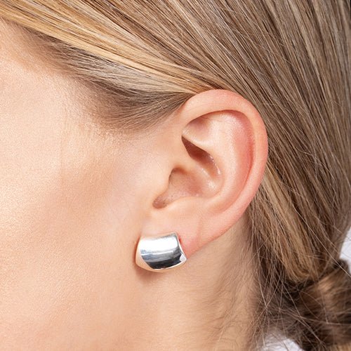 VERVE EARRINGS IN POLISHED STERLING SILVER - EARRINGS