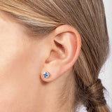 TESSA STUD EARRINGS WITH SKY BLUE TOPAZ IN GOLD