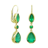 CUSTOM ELEGANT EMERALD EARRINGS -