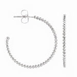 TESSA HOOP EARRINGS MEDIUM IN WHITE GOLD - EARRINGS
