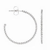 TESSA HOOP EARRINGS MEDIUM IN WHITE GOLD - EARRINGS