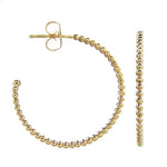 TESSA HOOP EARRINGS MEDIUM IN YELLOW GOLD - EARRINGS