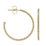 TESSA HOOP EARRINGS MEDIUM IN YELLOW GOLD - EARRINGS