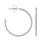 TESSA HOOP EARRINGS MEDIUM IN STERLING SILVER - EARRINGS