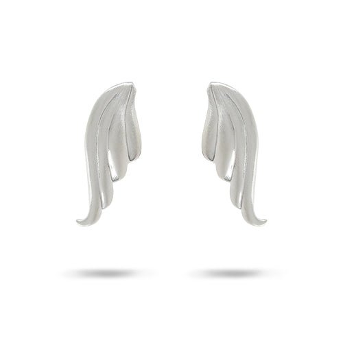 MATTE PEGASUS EARRINGS SMALL IN STERLING SILVER - EARRINGS