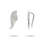 MATTE PEGASUS EARRINGS SMALL IN STERLING SILVER - EARRINGS