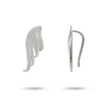 MATTE PEGASUS EARRINGS SMALL IN STERLING SILVER - EARRINGS