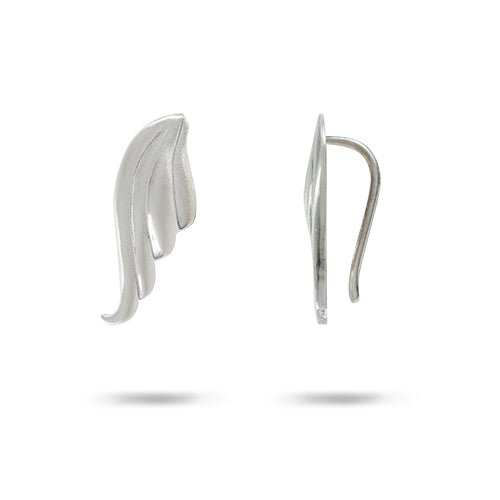 MATTE PEGASUS EARRINGS SMALL IN STERLING SILVER - EARRINGS