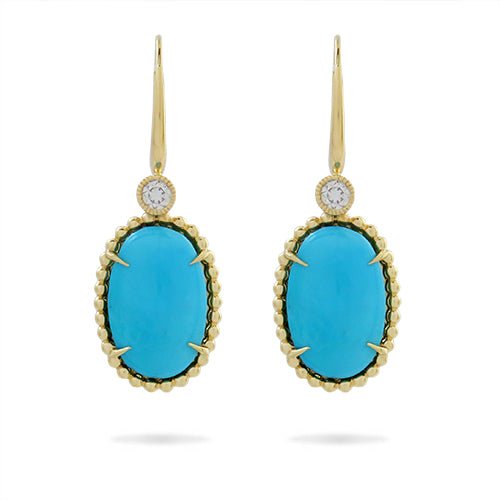 TURQUOISE TESSA DROP EARRINGS -