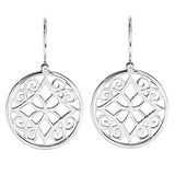 FILIGREE LARGE DROP EARRINGS IN STERLING SILVER - EARRINGS
