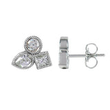 BOUQUET DIAMOND EARRINGS IN WHITE GOLD - EARRINGS