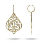 AMELIE DIAMOND DROP EARRINGS IN YELLOW GOLD - EARRINGS