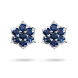 TULIPA BLUE SAPPHIRE STUD EARRINGS - EARRINGS