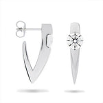 CUSTOM WARRIOR EARRINGS WITH DIAMONDS -