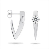 CUSTOM WARRIOR EARRINGS WITH DIAMONDS -