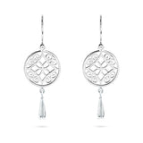 FILIGREE MEDIUM TASSEL DROP EARRINGS IN STERLING SILVER - EARRINGS