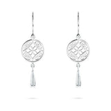 SMALL FILIGREE TASSEL DROP EARRINGS IN STERLING SILVER - EARRINGS