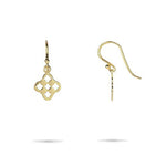 SMALL PRIMROSE DROP EARRINGS IN YELLOW GOLD - EARRINGS