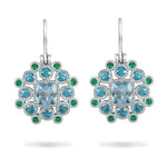 MARIGOLD AQUAMARINE & EMERALD EARRINGS - EARRINGS