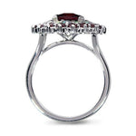 ROSE CUT GARNET WITH OPAL RING - ALL RINGS