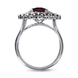 ROSE CUT GARNET WITH OPAL RING - ALL RINGS