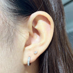 MARQUISE DIAMOND STUD EARRINGS IN YELLOW GOLD - EARRINGS