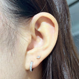 MARQUISE DIAMOND STUD EARRINGS IN YELLOW GOLD - EARRINGS