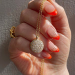 COBBLESTONE DIAMOND PENDANT IN YELLOW GOLD -