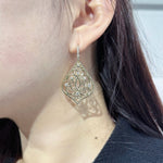 AMELIE DIAMOND DROP EARRINGS IN YELLOW GOLD - EARRINGS