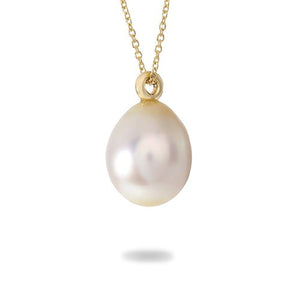 SOUTH SEA BAROQUE PEARL PENDANT IN YELLOW GOLD - NECKLACES