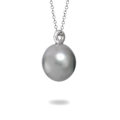 TAHITIAN PEARL PENDANT IN WHITE GOLD - NECKLACES