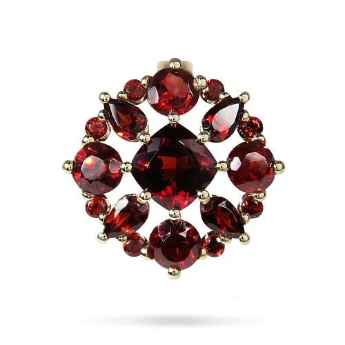 ARGYLE GARNET ENHANCER IN YELLOW GOLD - NECKLACES