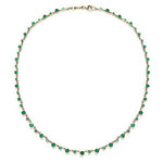 EMERALD COLLAR NECKLACE IN YELLOW GOLD - NECKLACES
