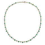 EMERALD COLLAR NECKLACE IN YELLOW GOLD - NECKLACES