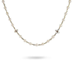 AKOYA PEARL WITH PINK TOURMALINE NECKLACE - NECKLACES