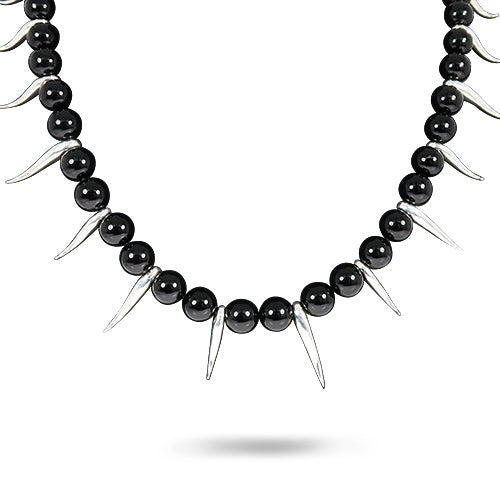 WARRIOR WITH ONYX COLLAR NECKLACE - NECKLACES
