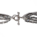 5 STRANDS LABRADORITE NECKLACE - NECKLACES