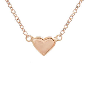 MINI HEART PENDANT IN ROSE GOLD - NECKLACES