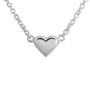 MINI HEART PENDANT IN STERLING SILVER - NECKLACES