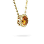 CITRINE TESSA PENDANT IN YELLOW GOLD - NECKLACES