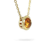 CITRINE TESSA PENDANT IN YELLOW GOLD - NECKLACES