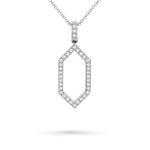 GRAPHITE DIAMOND PENDANT IN 14 KARAT GOLD - NECKLACES