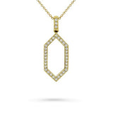 GRAPHITE DIAMOND PENDANT IN 14 KARAT GOLD - NECKLACES
